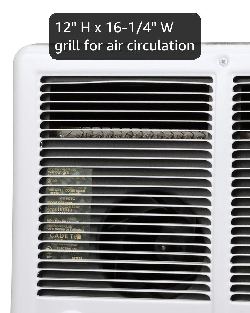 Cadet Com-Pak Twin Electric Wall Heater Complete Unit with